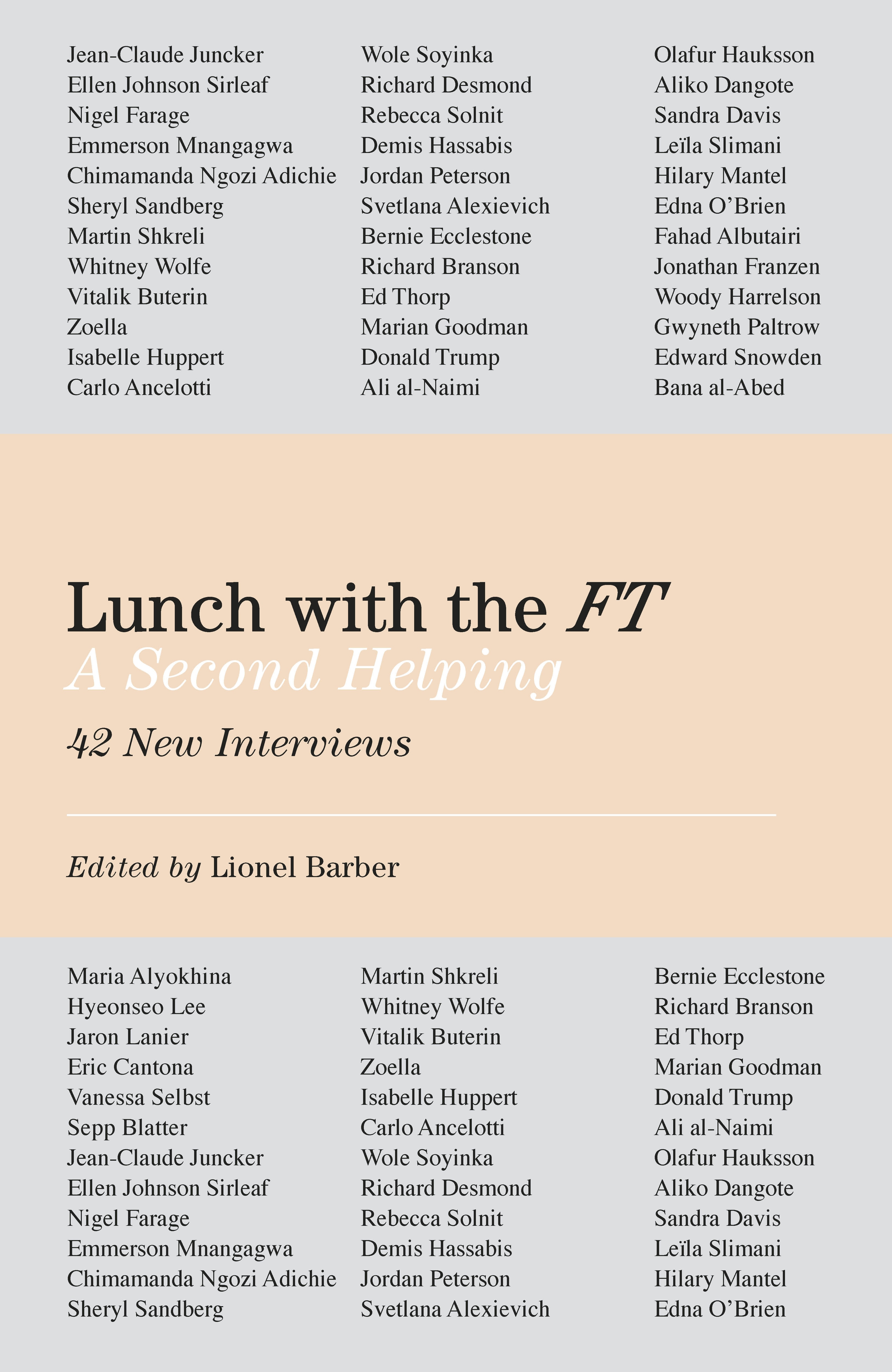 Book “Lunch with the FT” by Lionel Barber — November 7, 2019