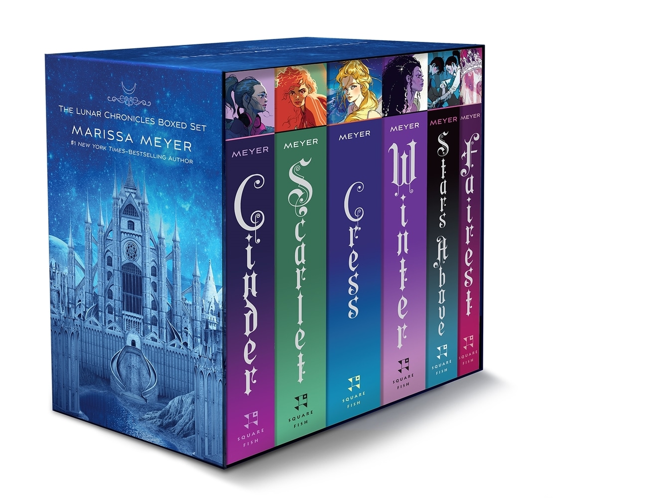 Book “The Lunar Chronicles Boxed Set: Cinder, Scarlet, Cress, Fairest, Stars Above, Winter” by Marissa Meyer — October 13, 2020