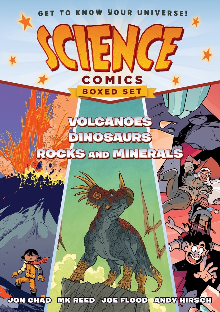 Book “Science Comics Boxed Set: Volcanoes, Dinosaurs, and Rocks and Minerals” by Jon Chad — October 20, 2020