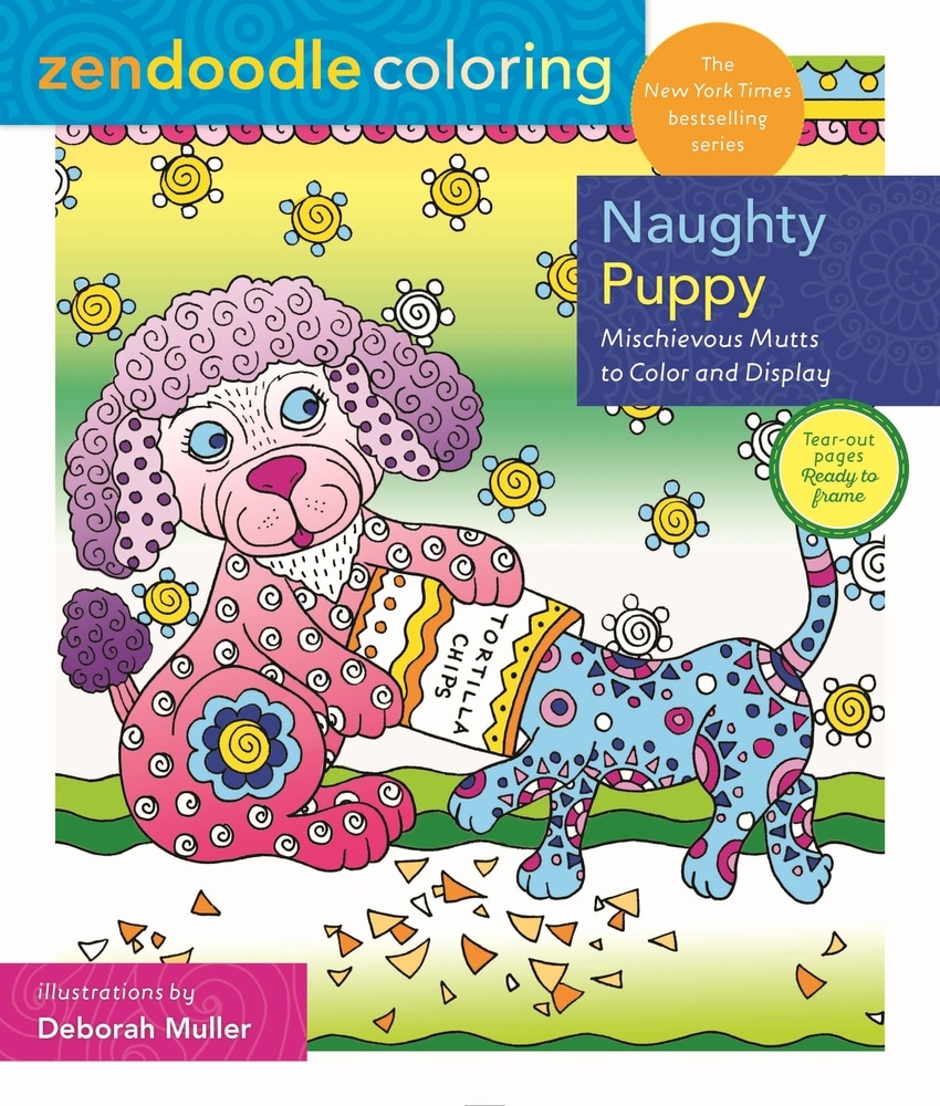Zendoodle Coloring: Naughty Puppy
