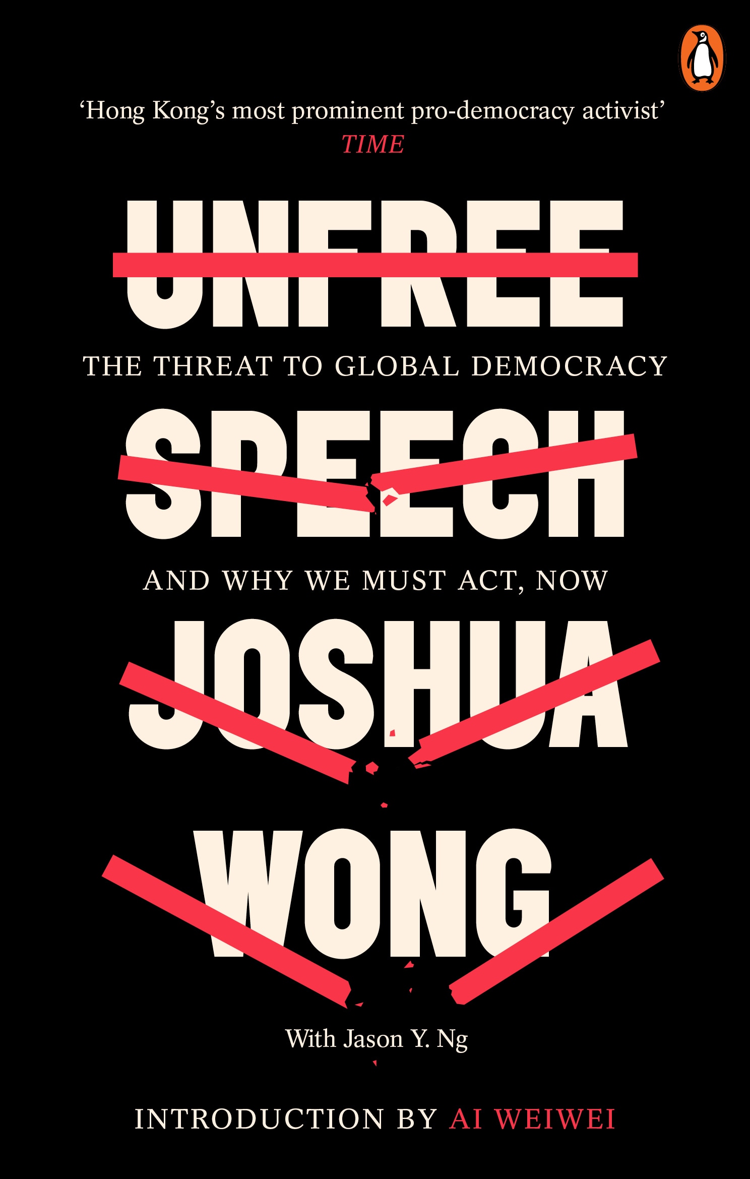 Book “Unfree Speech” by Joshua Wong — February 6, 2020