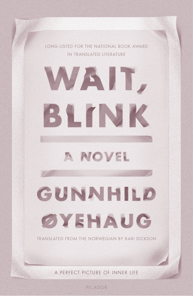 Book “Wait, Blink” by Gunnhild Øyehaug — August 13, 2019