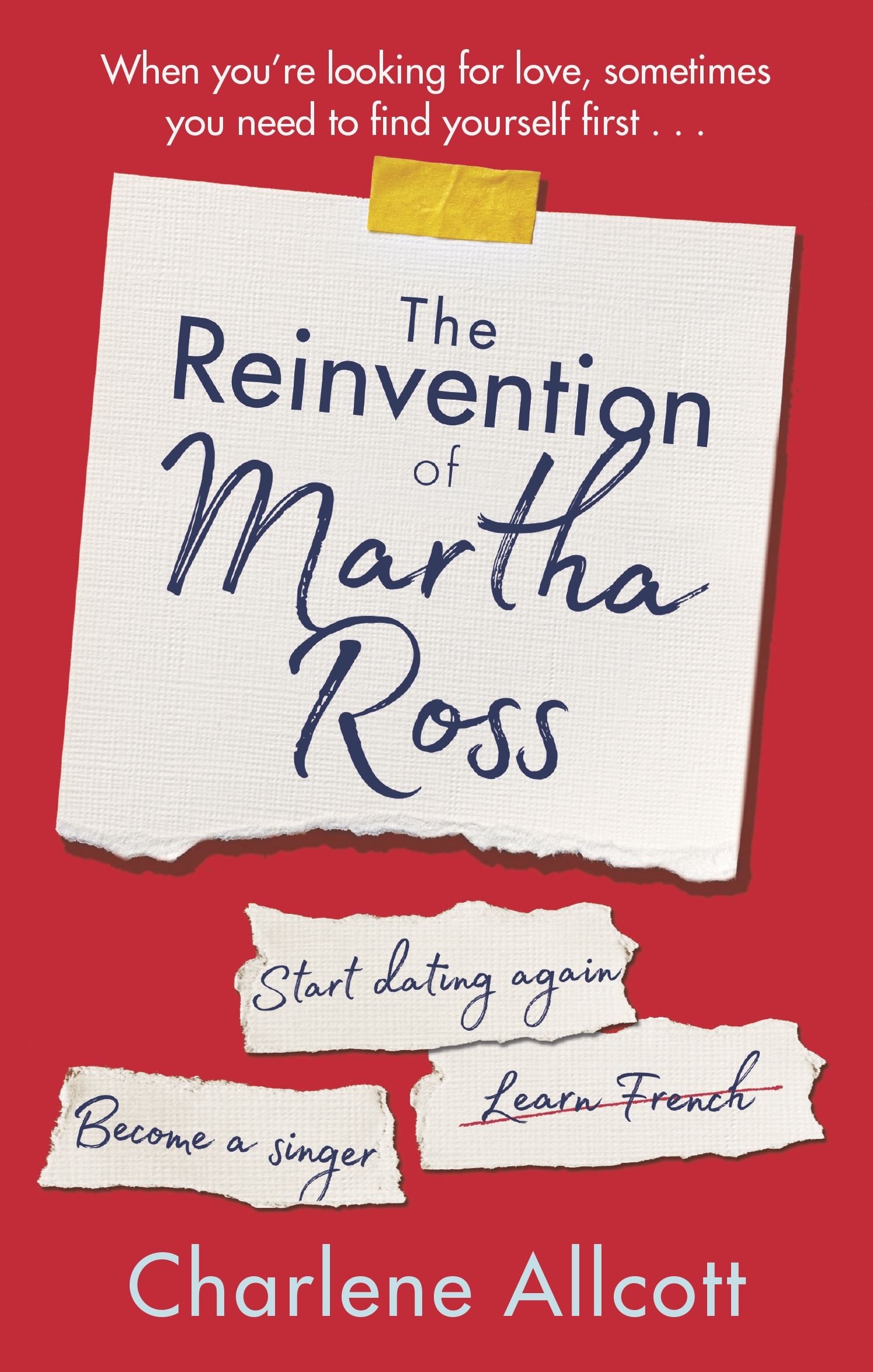 Book “The Reinvention of Martha Ross” by Charlene Allcott — April 18, 2019
