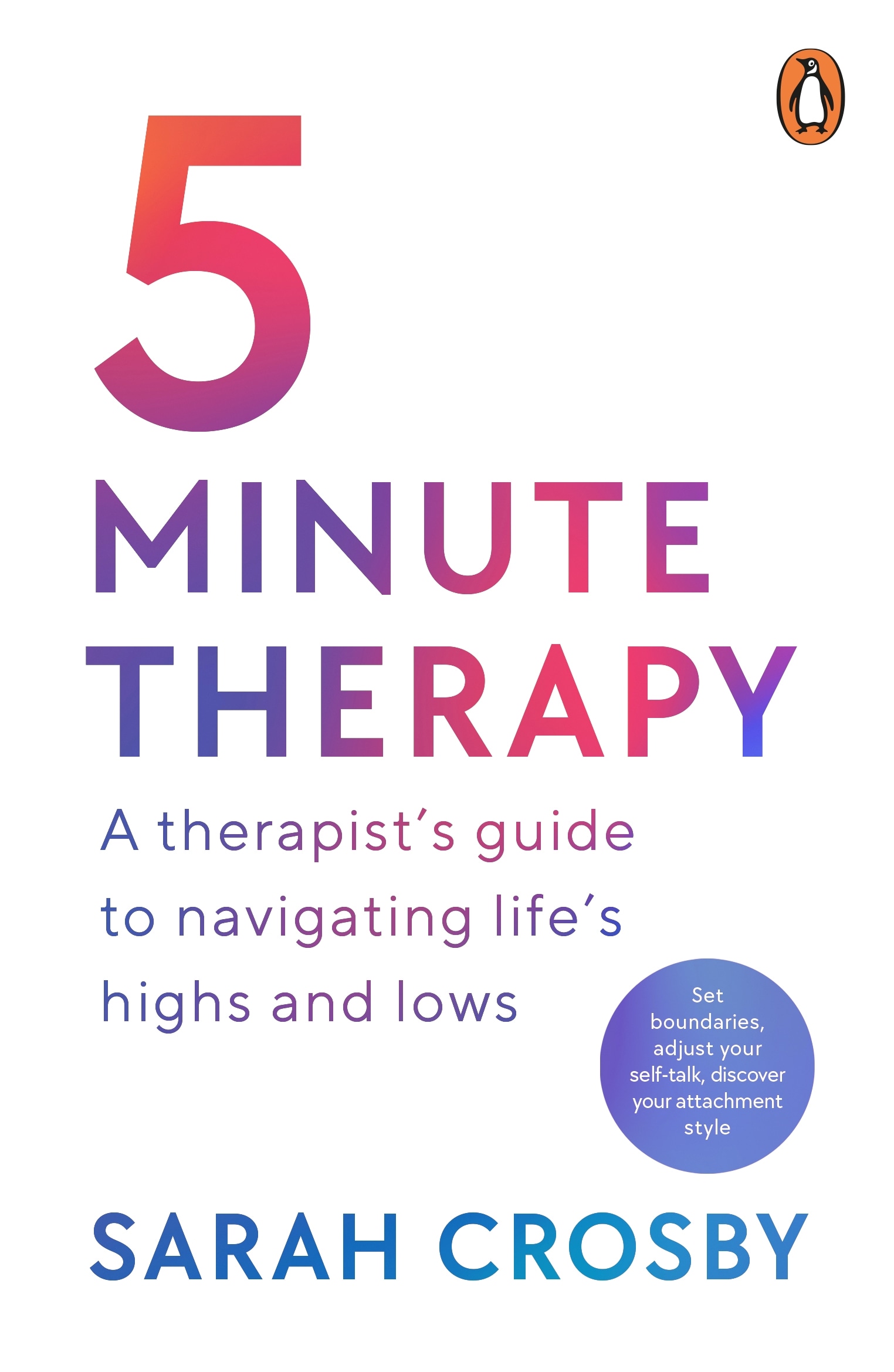 Book “Five Minute Therapy” by Sarah Crosby — January 26, 2023