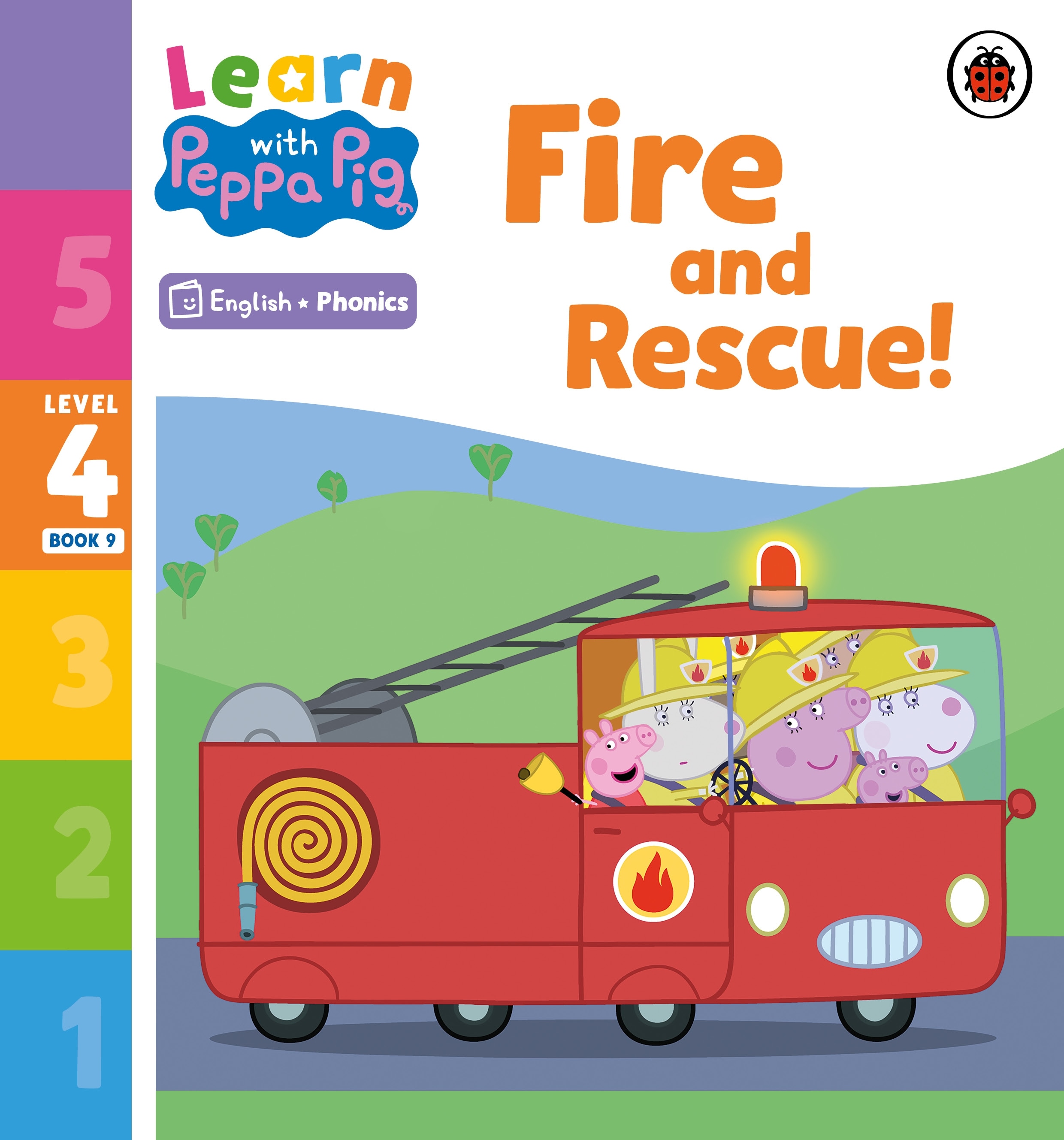 Learn with Peppa Phonics Level 4 Book 9 — Fire and Rescue! (Phonics Reader)